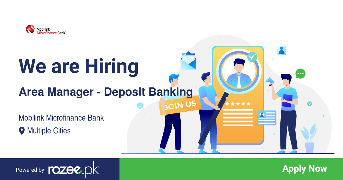 Area Manager Deposit Banking Job Gujranwala Multan Mobilink