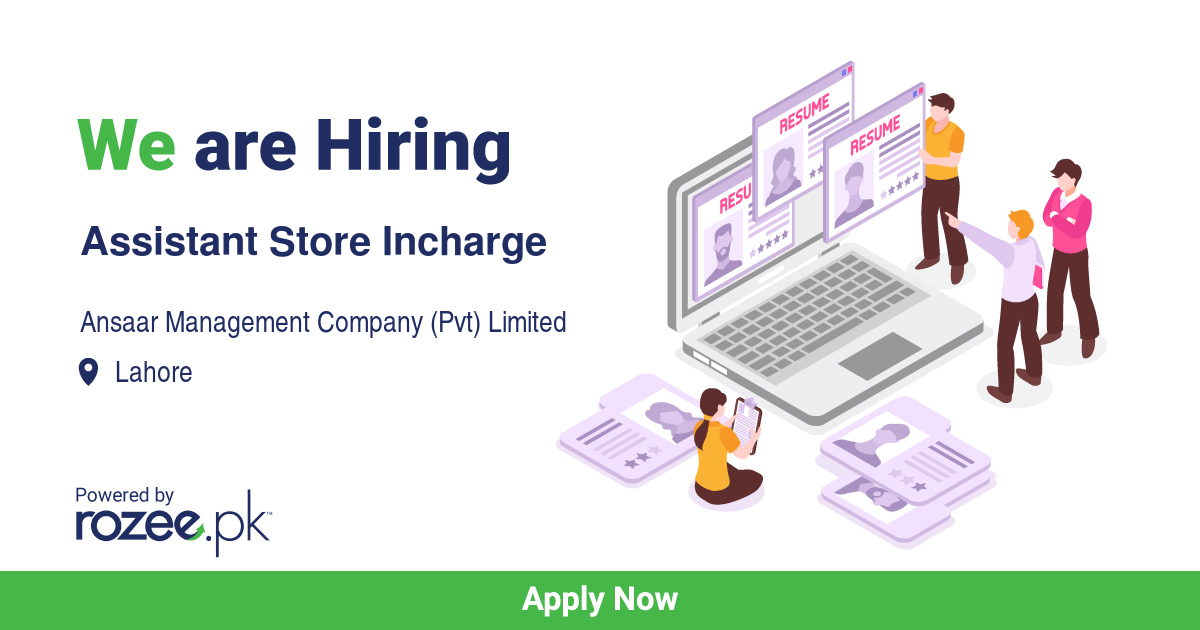 assistant-store-incharge-job-lahore-ansaar-management-company-pvt