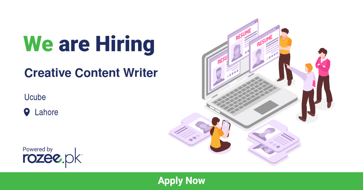 creative writing jobs in pakistan