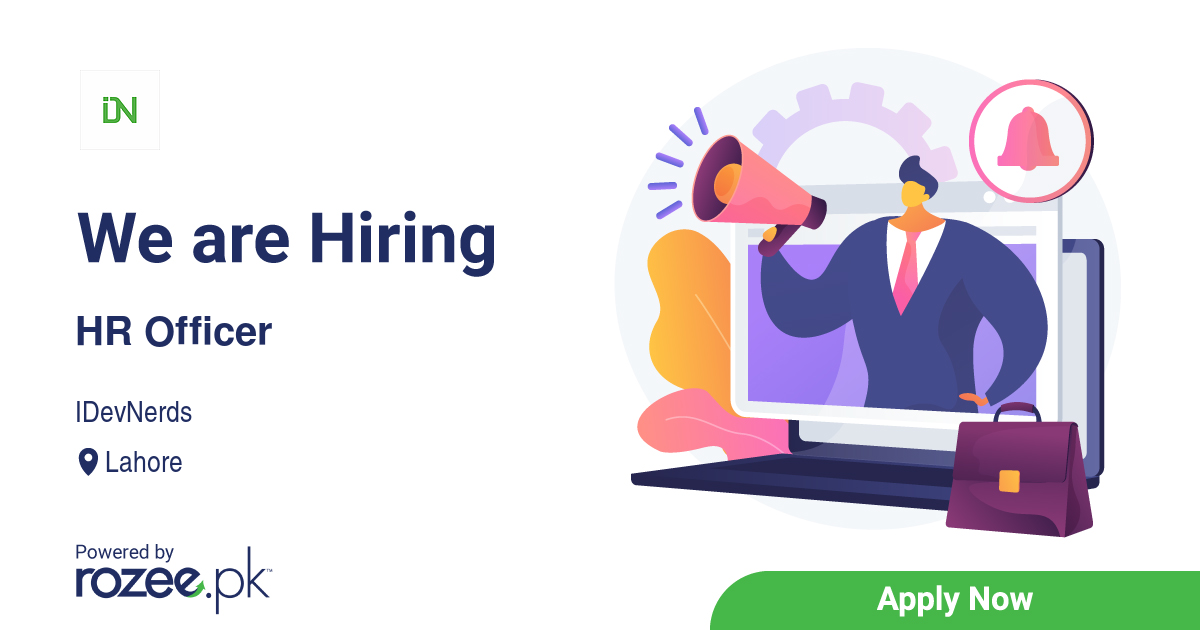 HR Officer Job, Lahore, iDevNerds - ROZEE.PK