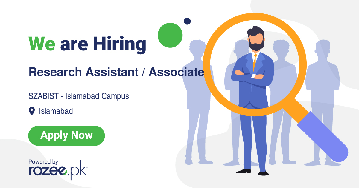 research associate jobs in islamabad