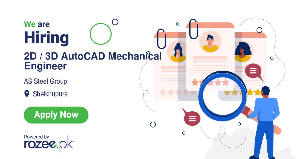 2d-3d-autocad-mechanical-engineer-job-sheikhupura-as-steel-group