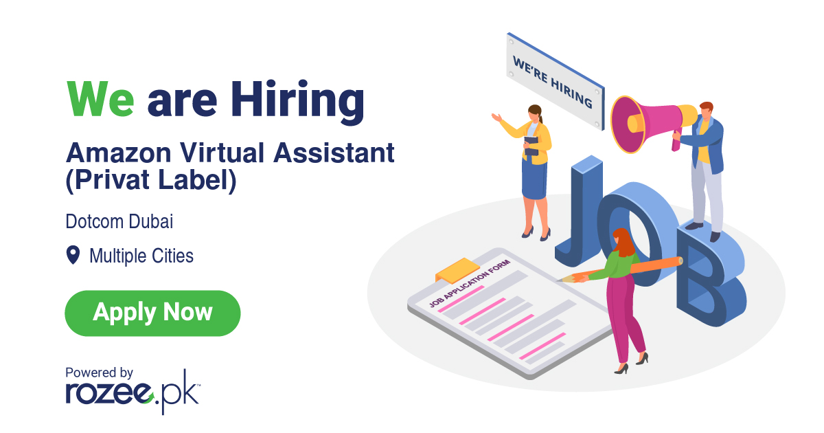 Amazon Virtual Assistant (Private Label) Job, Islamabad, Karachi